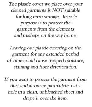 Plastic covering tip